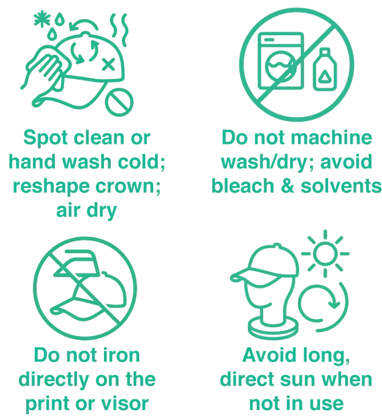 Care Printed Cap Guide