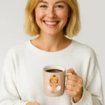 Custom Photo Ceramic Mug Portrait vector artwork personalize Mug pick and print v2