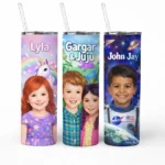 Custom Photo Tumbler Vector Portrait 20oz personalize portrait pick and print