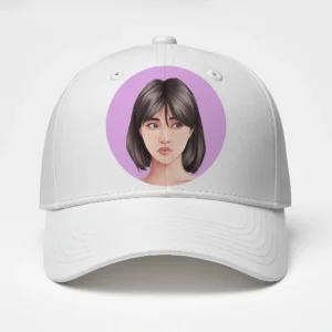 custom photo cap with vector portrait artwork pick and print