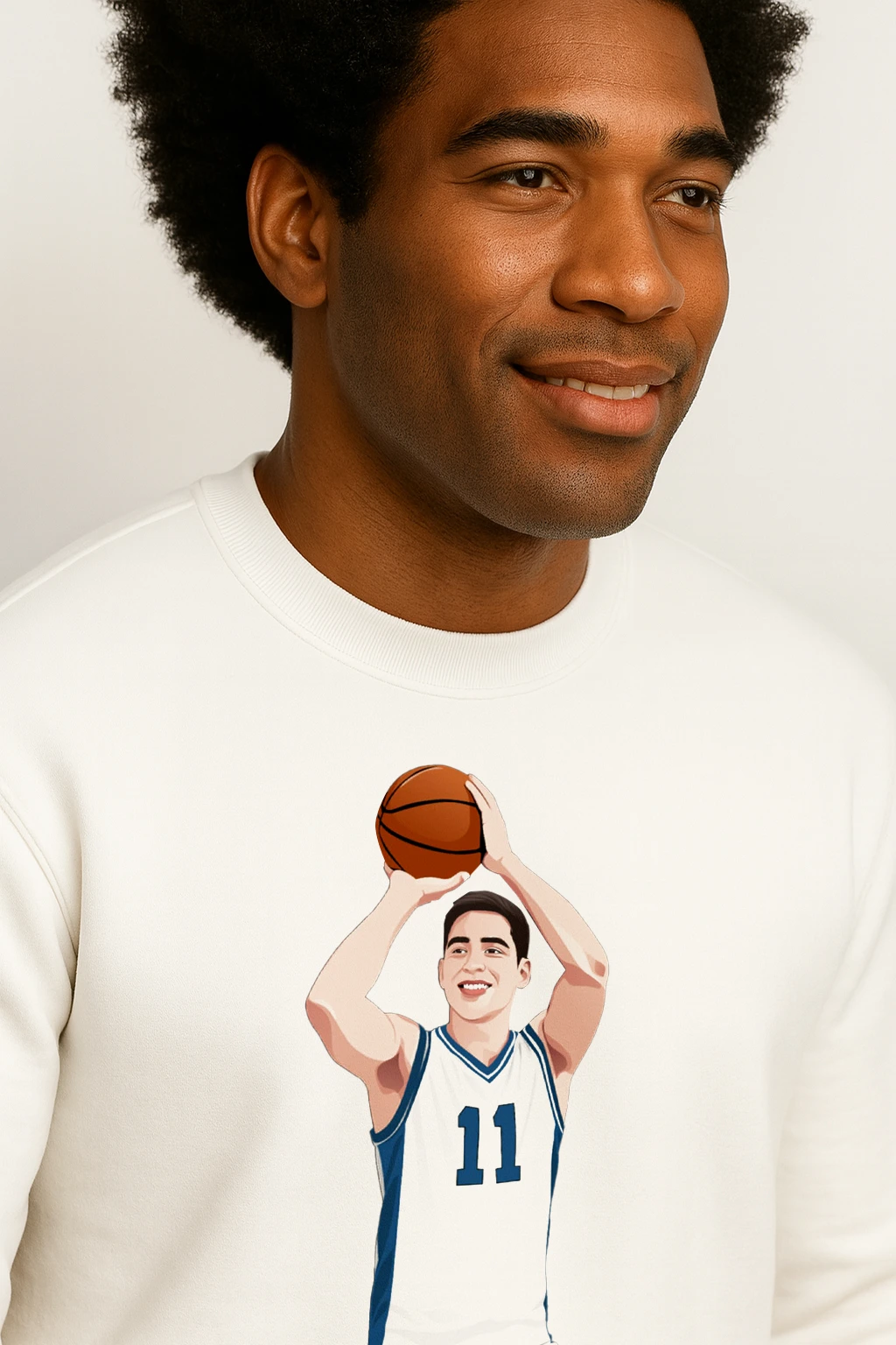 custom photo sweatshirt vector portrait gift pick and print