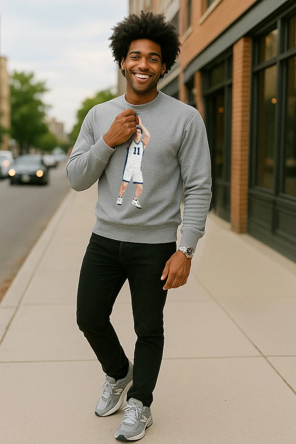 Home 3 custom photo sweatshirt vector portrait pick and print