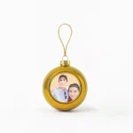 Custom Photo Colored Round Christmas Ornament 7 Custom Photo Colored Round Christmas Ornament Gold pick and print