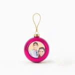 Custom Photo Colored Round Christmas Ornament 5 Custom Photo Colored Round Christmas Ornament Purple pick and print