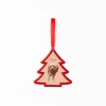 Custom Photo Enamel Metal Christmas Tree Ornament vector portriat Pick and print 1