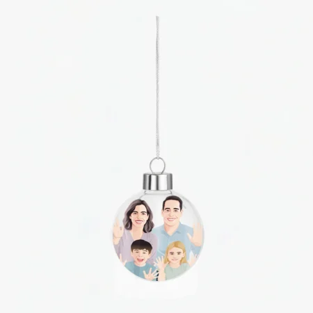 Custom Photo Fillable Ball Christmas Ornament