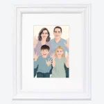 Custom Photo Heritage White Frame With Mat