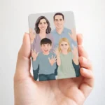 Custom Photo Magnet 3.5 x 2.5 vecotr portrait art custom design tool custom personalized gift pick and print v4