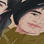 Custom Photo Puzzle vector portrait art quality pick and print v2