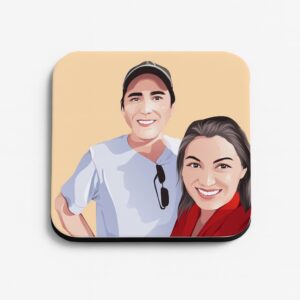 Home 9 Custom Photo Square Magnet 2"