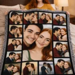Custom Photo Throw Blanket 4 Custom Photo Throw Blanket Vector Portrait personalized blanket 58 inches pick and print