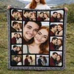 Custom Photo Throw Blanket 3 Custom Photo Throw Blanket Vector Portrait personalized blanket pick and print 1
