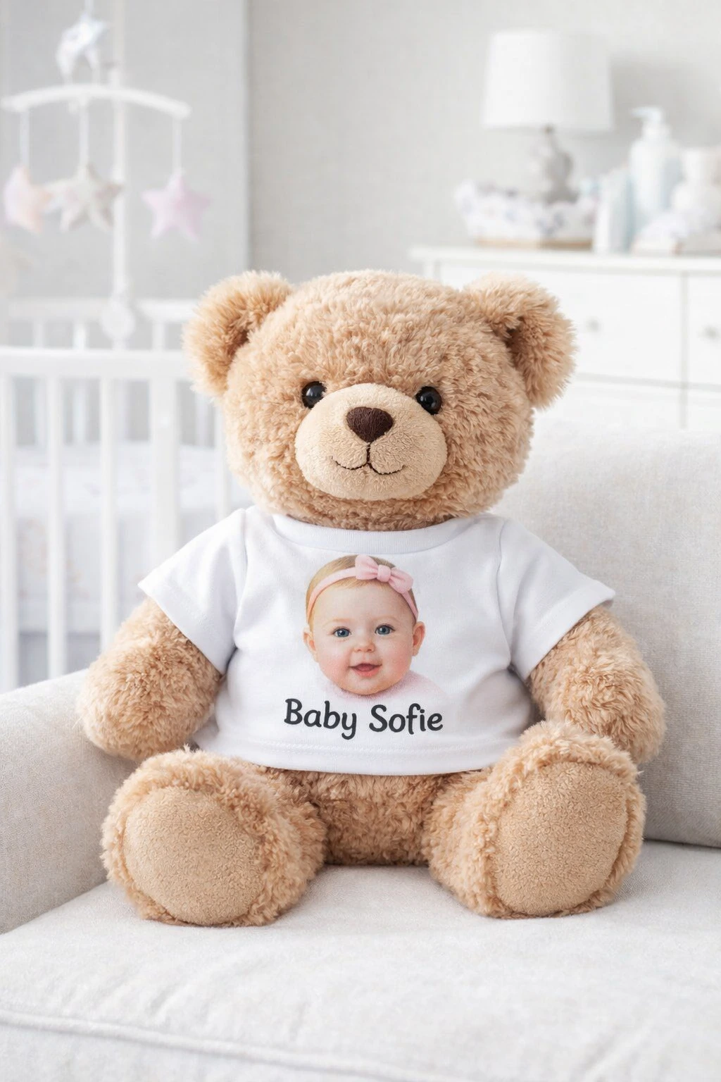 Custom Teddy Bear T shirt white personalized teddy bear clothing top pick and print