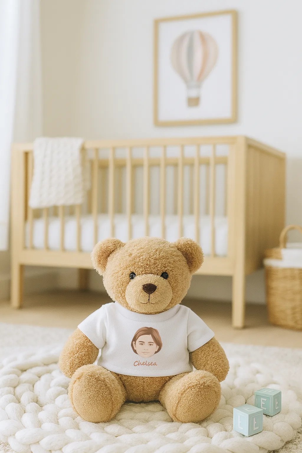 Custom Teddy Bear T shirt white pick and print