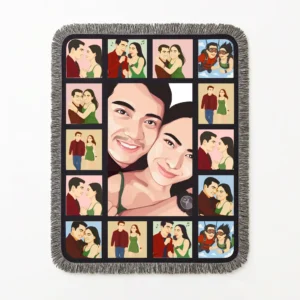 Home 21 Custom photo throw blanket custom print