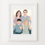 Custom Photo Nordic White Frame with Mat (Vector Portrait) 1 White Custom Photo Belmont Frame with Mat Pick and print