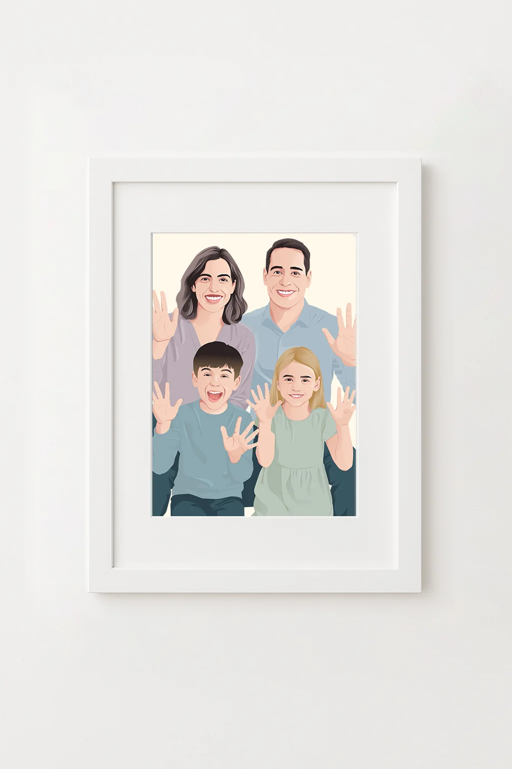 White Custom Photo Belmont Frame with Mat Pick and print