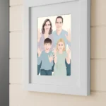 Custom Photo Nordic White Frame with Mat (Vector Portrait) 2 White Custom Photo Vector Belmont Frame with Mat Pick and print