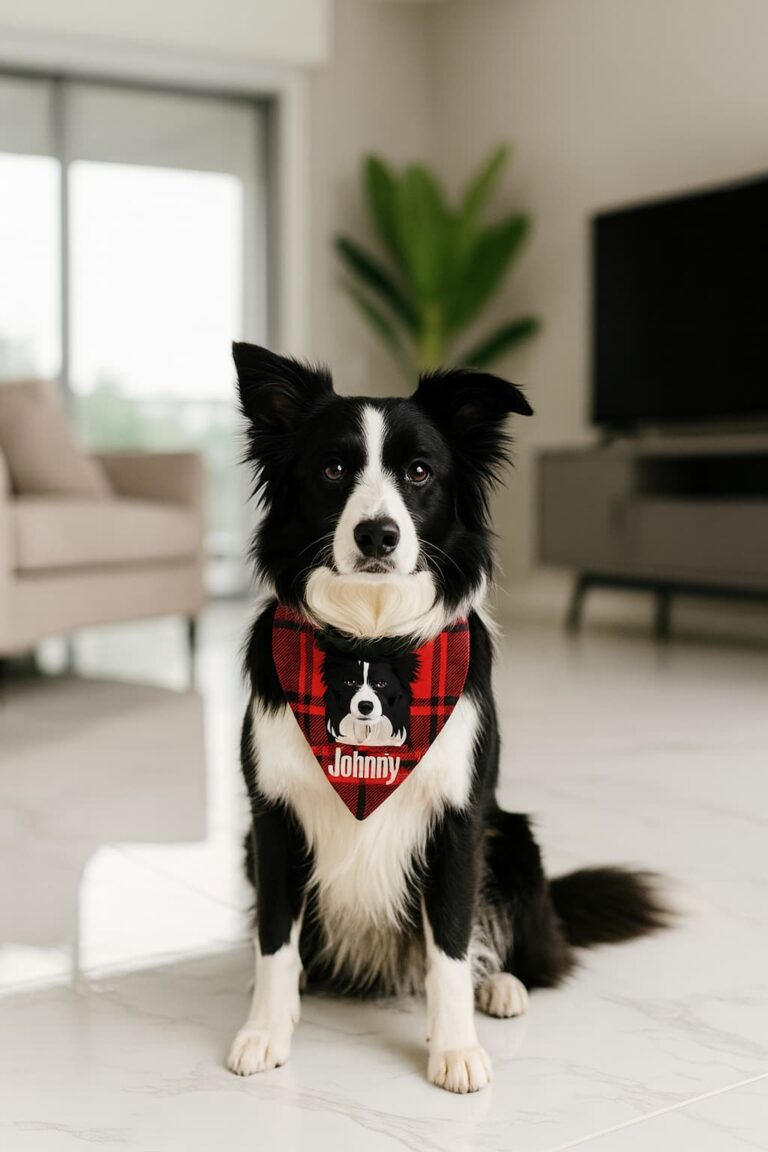 custom photo pet scarf dog scarf pet portrait small pick and print