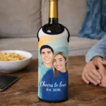 custom photo wine bottle handle neoprene custom design online pick and print v2