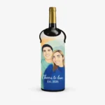 custom photo wine bottle handle neoprene custom print wine bottle pick and print v7