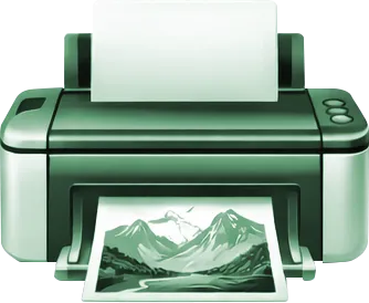 high quality print pick and print green