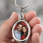 Custom Photo Key Chain Heart and Circle Metal - Gallery 3