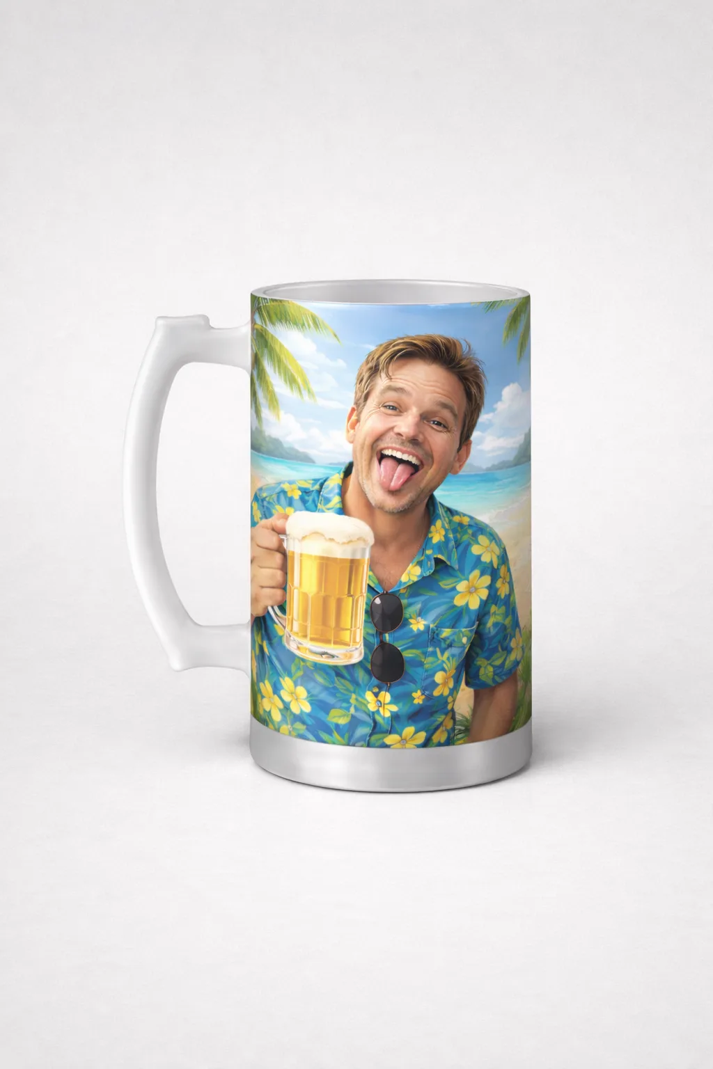 Custom Photo Beer Mugs 6 x 3.5″ - Featured