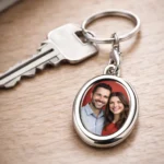 Custom Photo Key Chain Heart and Circle Metal - Gallery 1
