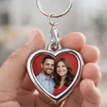Custom Photo Key Chain Heart and Circle Metal - Gallery 7