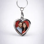 Custom Photo Key Chain Heart and Circle Metal - Featured