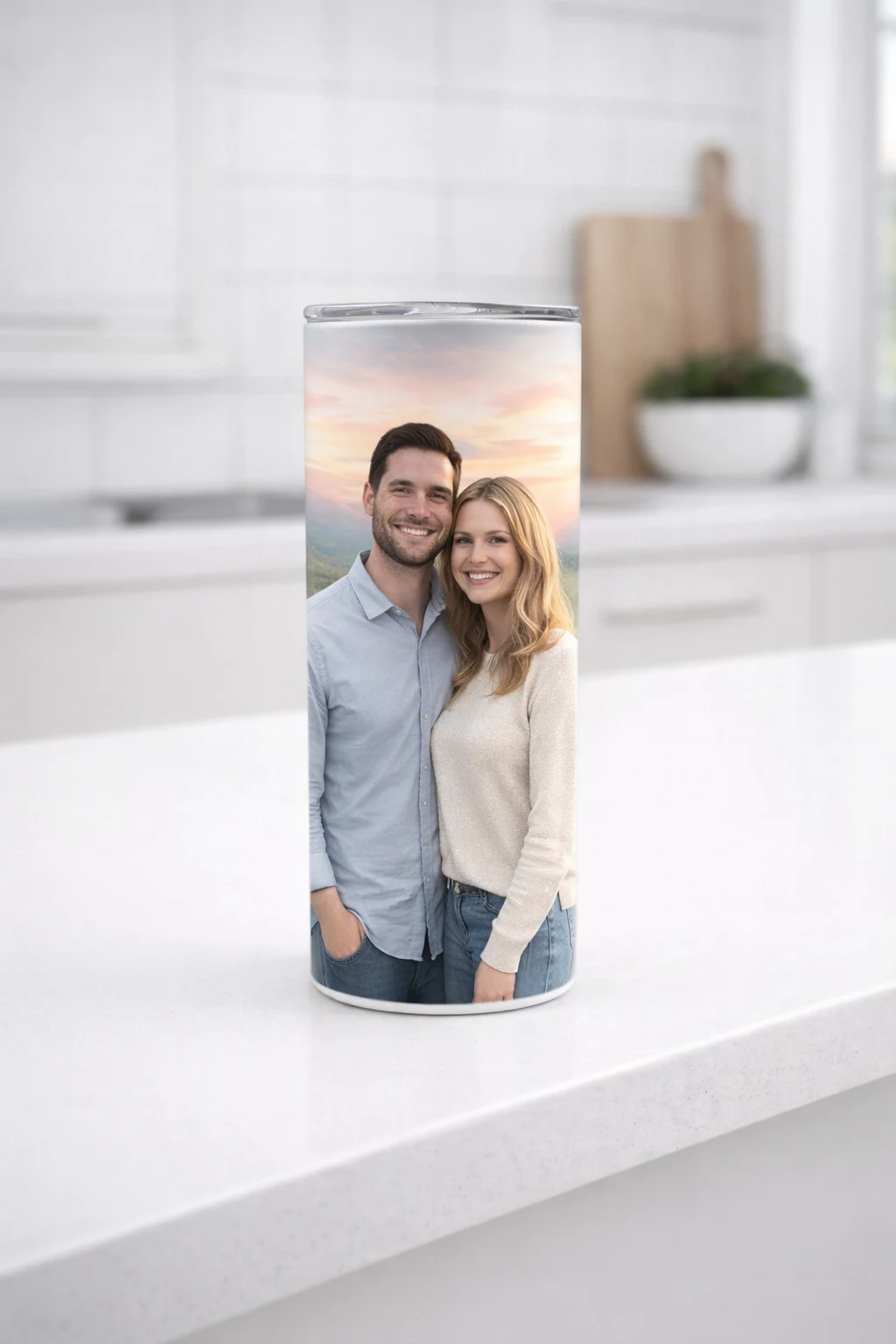 Custom photo skinny tumbler personalized photo pick and print