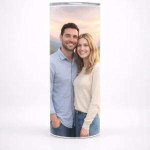 Custom Photo Skinny Tumbler Glow In The Dark - Featured