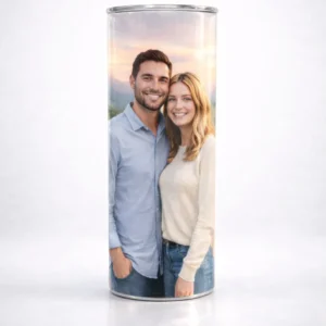Custom Photo Skinny Tumbler Glow In The Dark