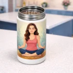 Custom Photo Mason Jar Frosted with straw personalized mason jar vacuum sealed double wall pick and print v3