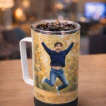Custom Photo Speaker Mug Tumbler Personalized Mug Bluetooth speaker Pick and print v2