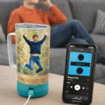 Custom Photo Speaker Mug Tumbler Personalized Mug Bluetooth spearker Pick and print