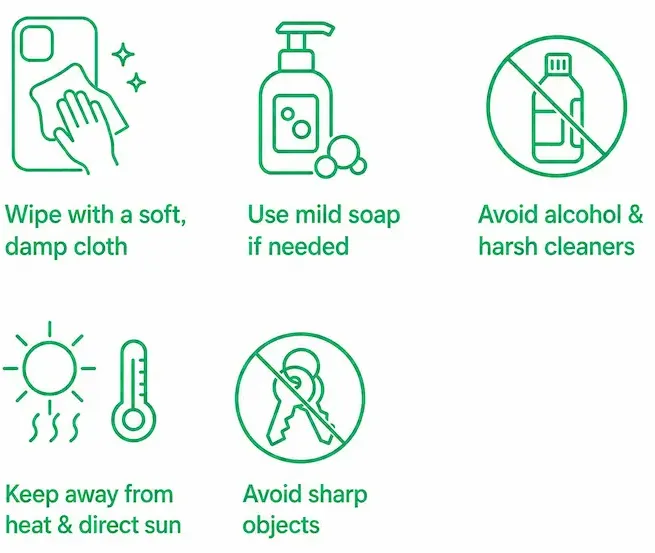 iPhone Case Flat Care Guide