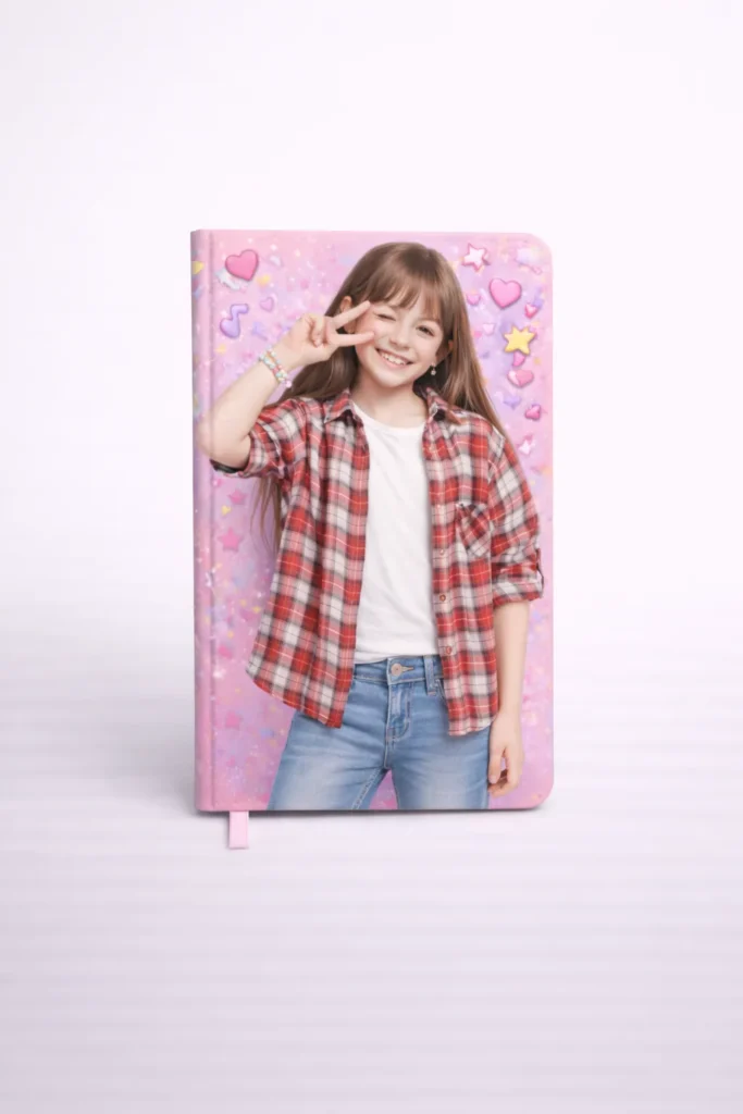 Custom Photo Leather Notebook A6 5.7 x 4.3 190 Page - Featured
