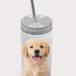 custom photo pet mason jar personalize tumbler 17oz pick and print