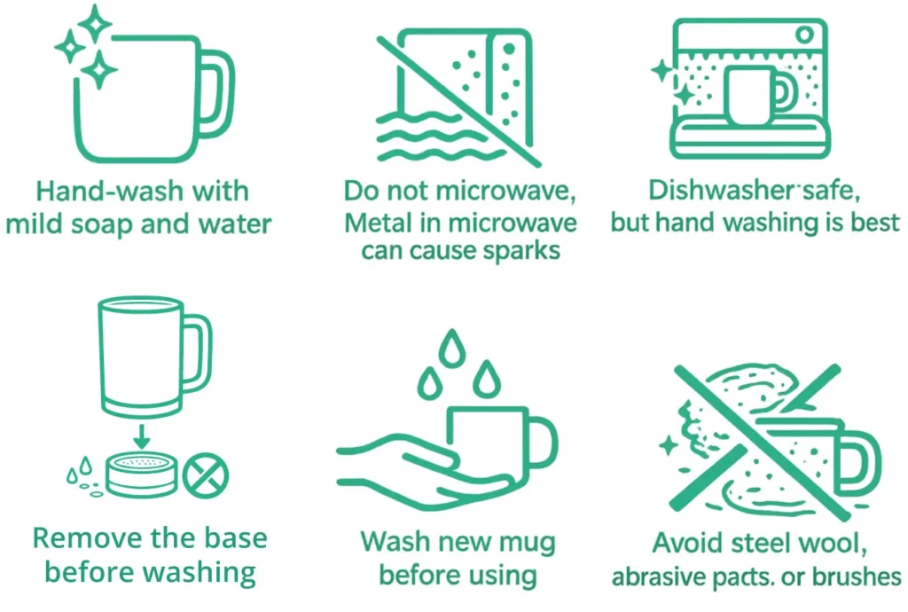 Tumbler Mugs Care Guide