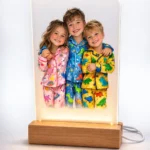 Custom Photo Acrylic Photo Frame with LED Lamp Base - Featured