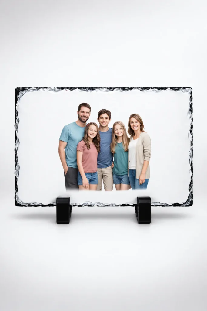 Custom Photo Rock Slate Photo Plaque 7.5 x 5.5 in 6 Pack - Featured