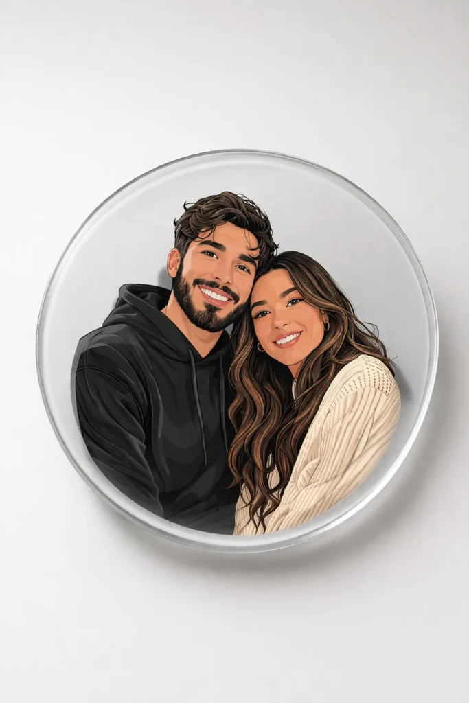 Custom Photo Round Acrylic 2 Sizes - Featured