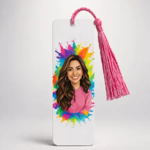 Custom Photo Metal Bookmark With Coloured Tassel - Featured