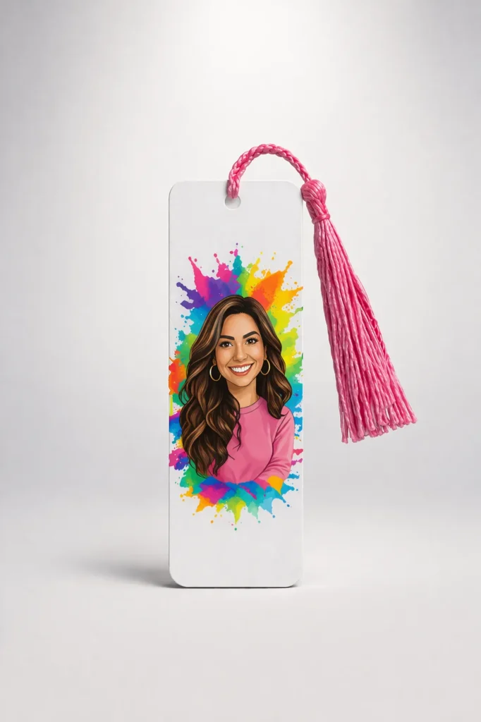 Custom Photo Metal Bookmark With Coloured Tassel - Featured