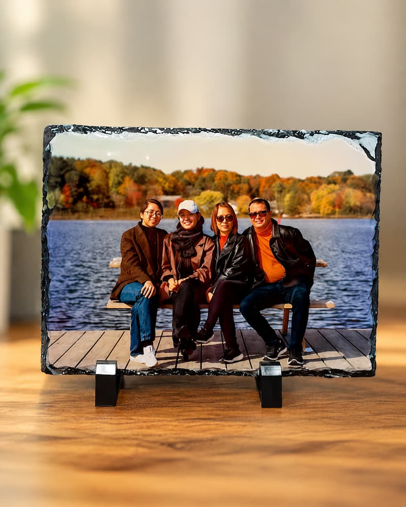 Custom Photo Rock Slate Photo Plaque - Image 2