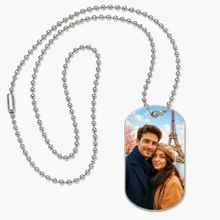 Personalized Dog Tag with Ball Chain
