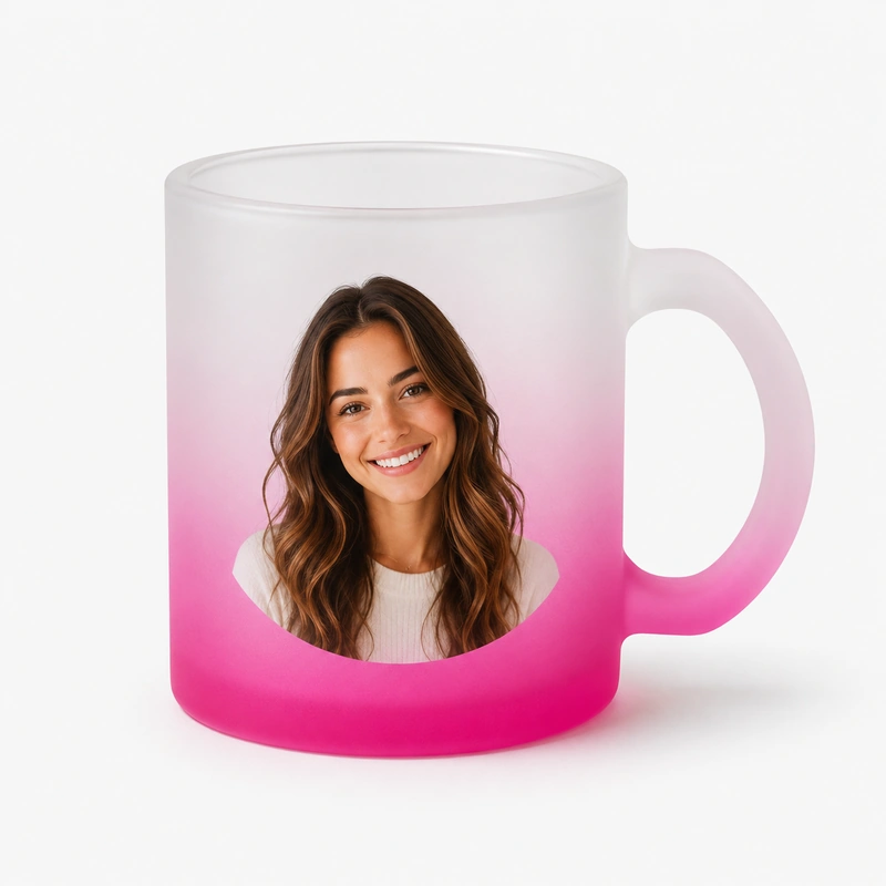 Personalized 11oz Colored Frosted Glass Mug 4 Personalized 11oz Colored Frosted Glass Mug - Image 4