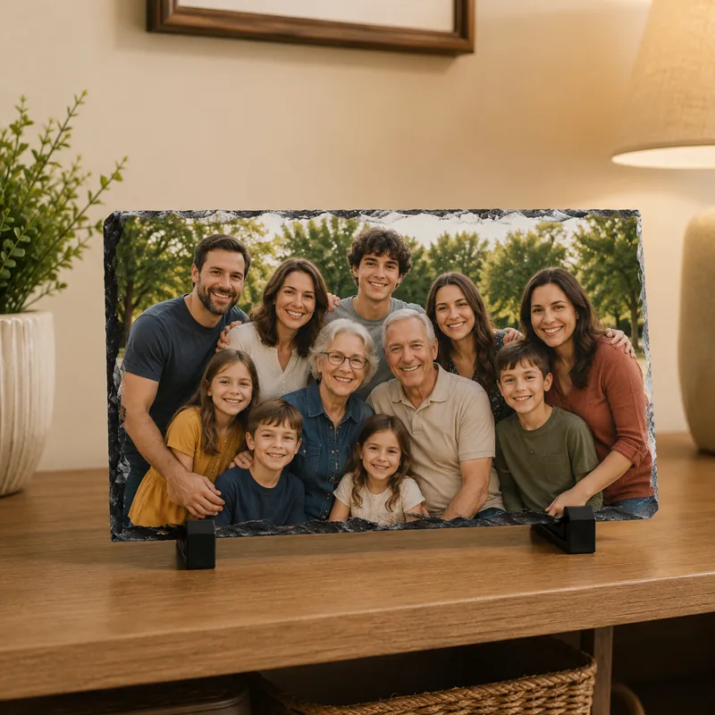 Personalized Rectangular Slate Photo Plaque 2 Personalized Rectangular Slate Photo Plaque - Image 2